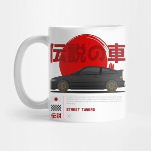 Midnight Racer Black CRX JDM Mug